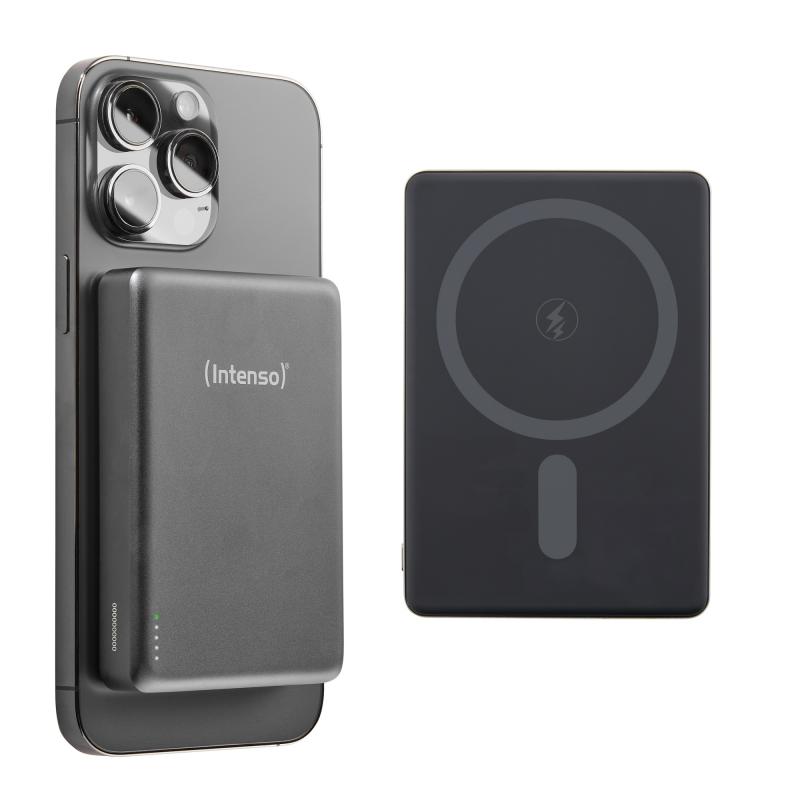 intenso-bateria-externa-magnetica-mw10000-10000-mah--compatible-con-magsafe-carga-inalambrica-15w-usb-c-pd-20w-para-iphone-y-android--probada-en-alemania--gris